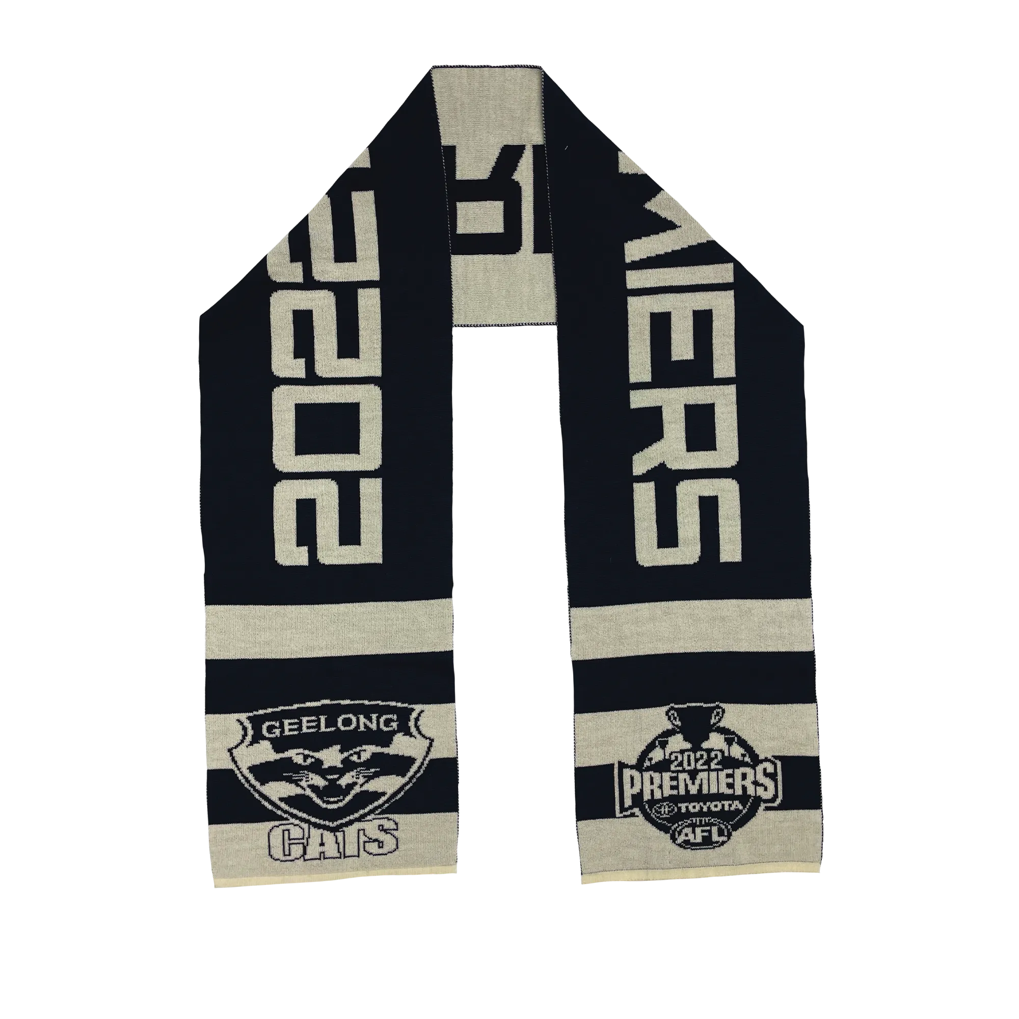 2022 Geelong Premiership merino wool scarf