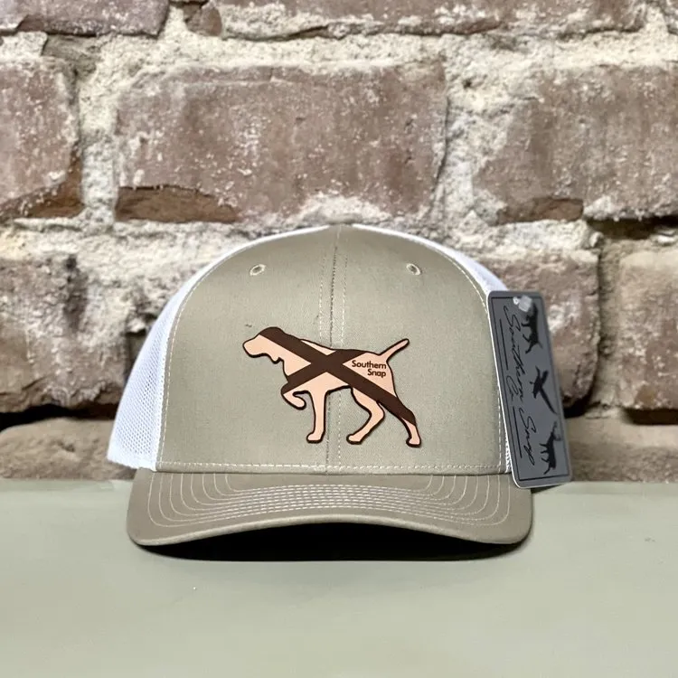 Alabama Leather Patch Pointer Trucker Hat