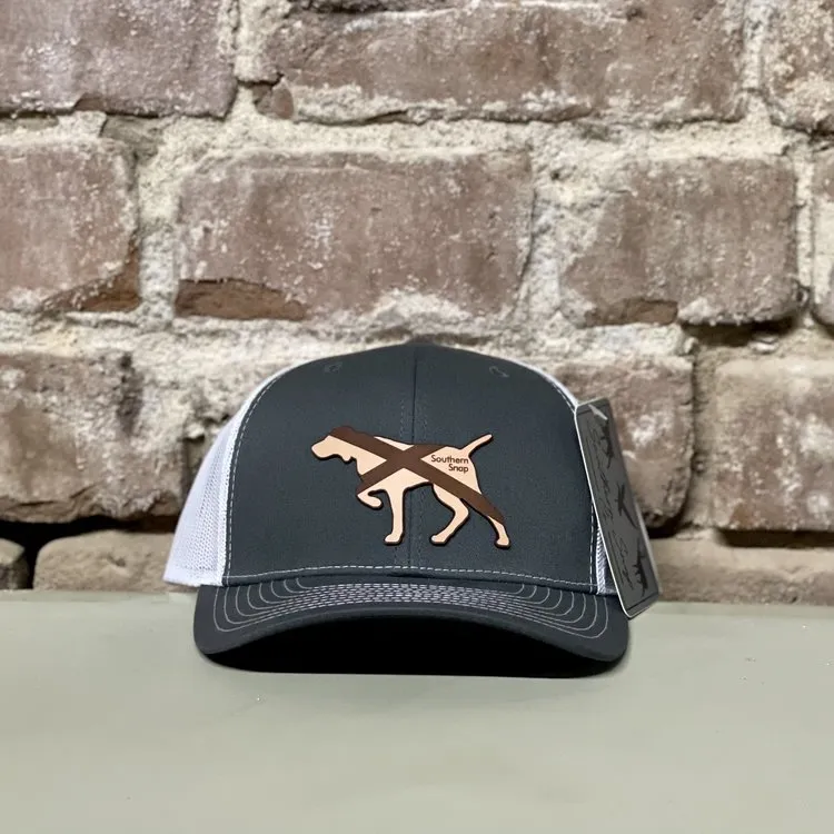 Alabama Leather Patch Pointer Trucker Hat