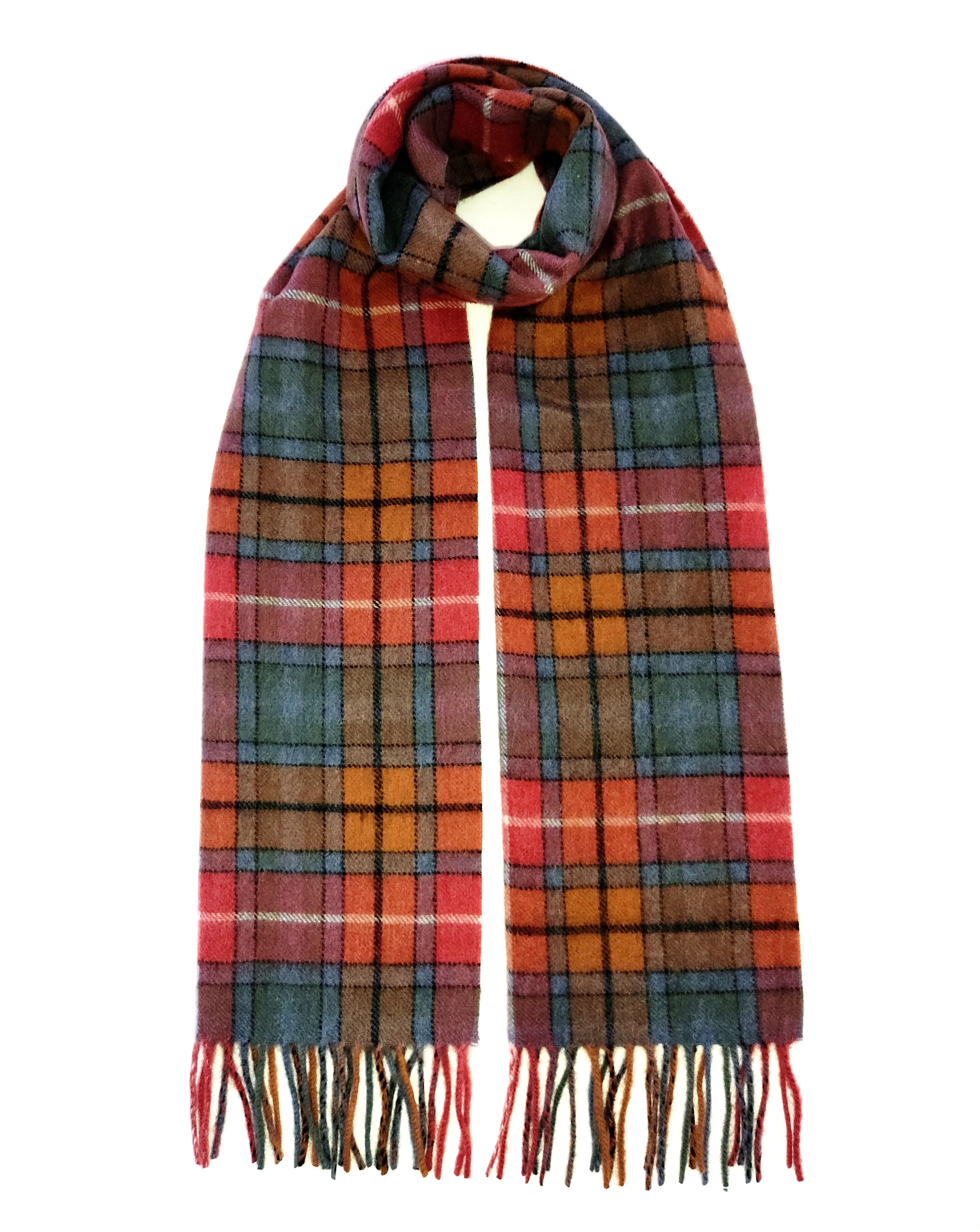 Antique Buchanan Lambswool Check Scarf