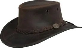 Barmah 1060 Foldaway Bronco Leather Squashy Hat