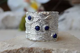 Blue gemstone ring