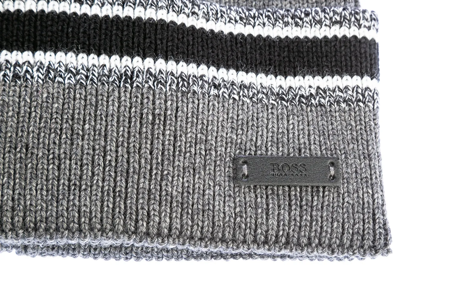 BOSS Merano Beanie Hat in Grey