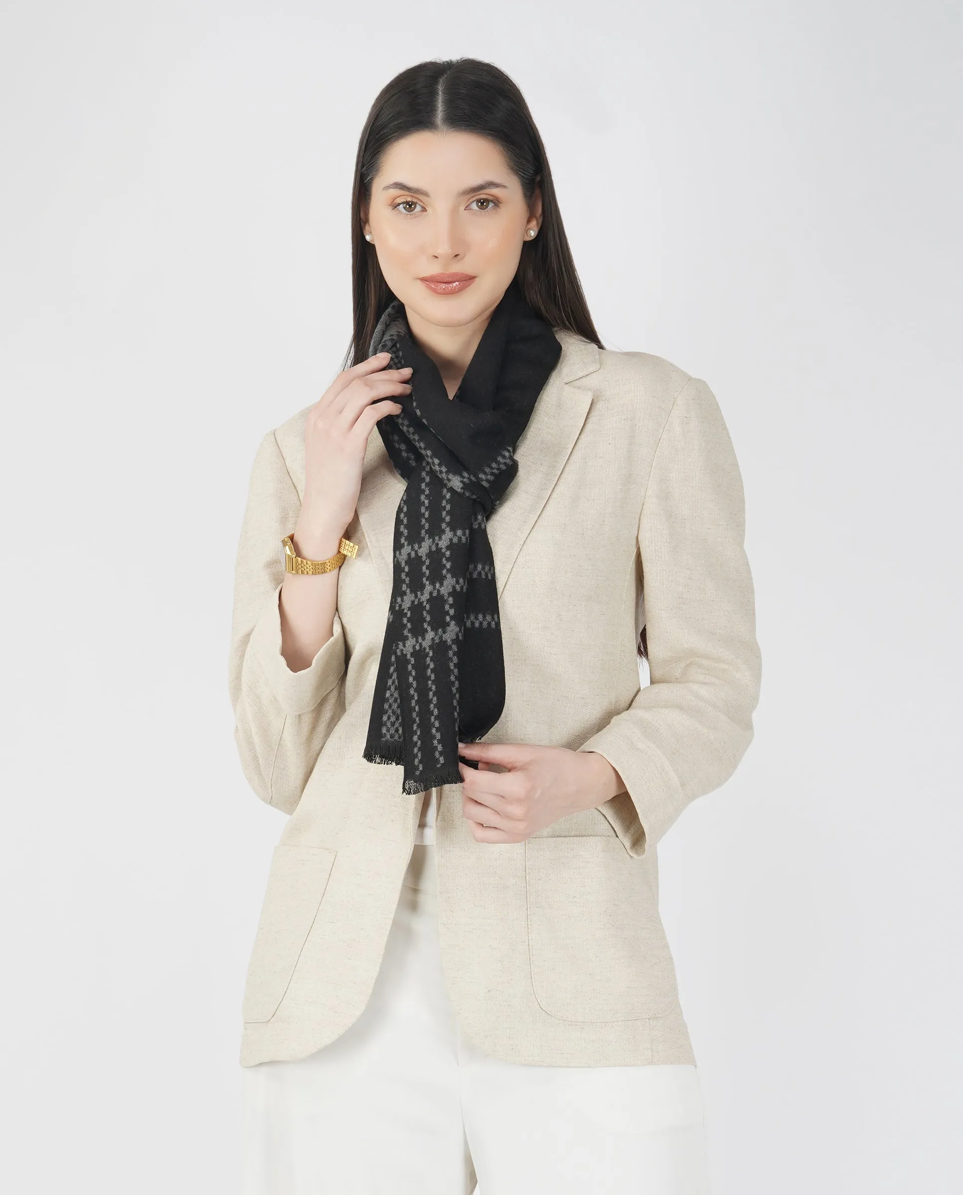 Casually Professional Wool Blend Scarf - Unisex Scarf