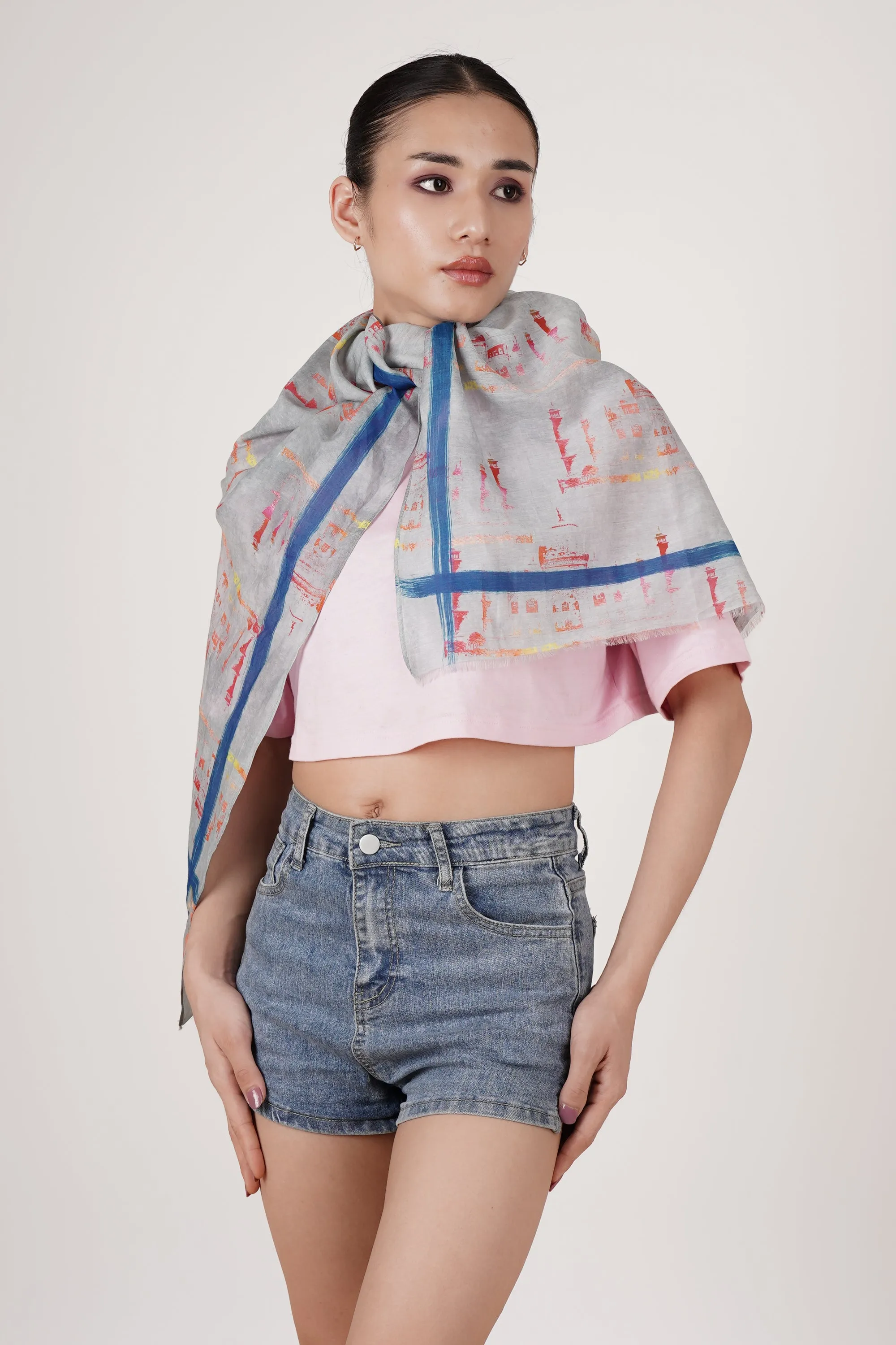 Cotton Silk Scarf