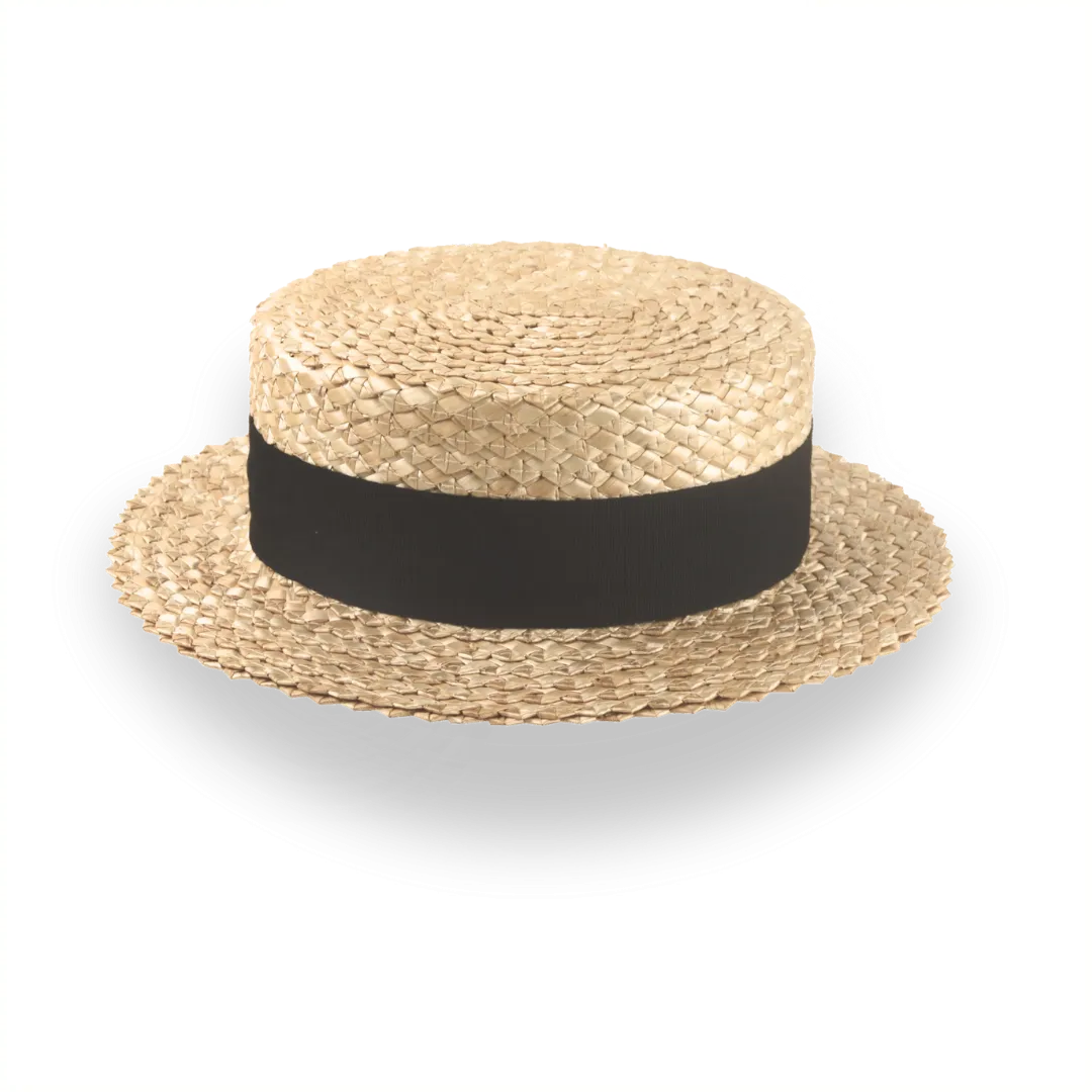 Customizable Classic Straw Boater for Men with Premium Comfort | The Skimmer