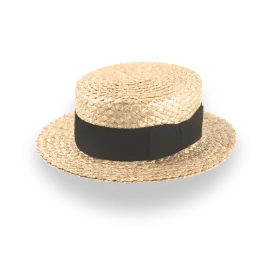 Customizable Classic Straw Boater for Men with Premium Comfort | The Skimmer