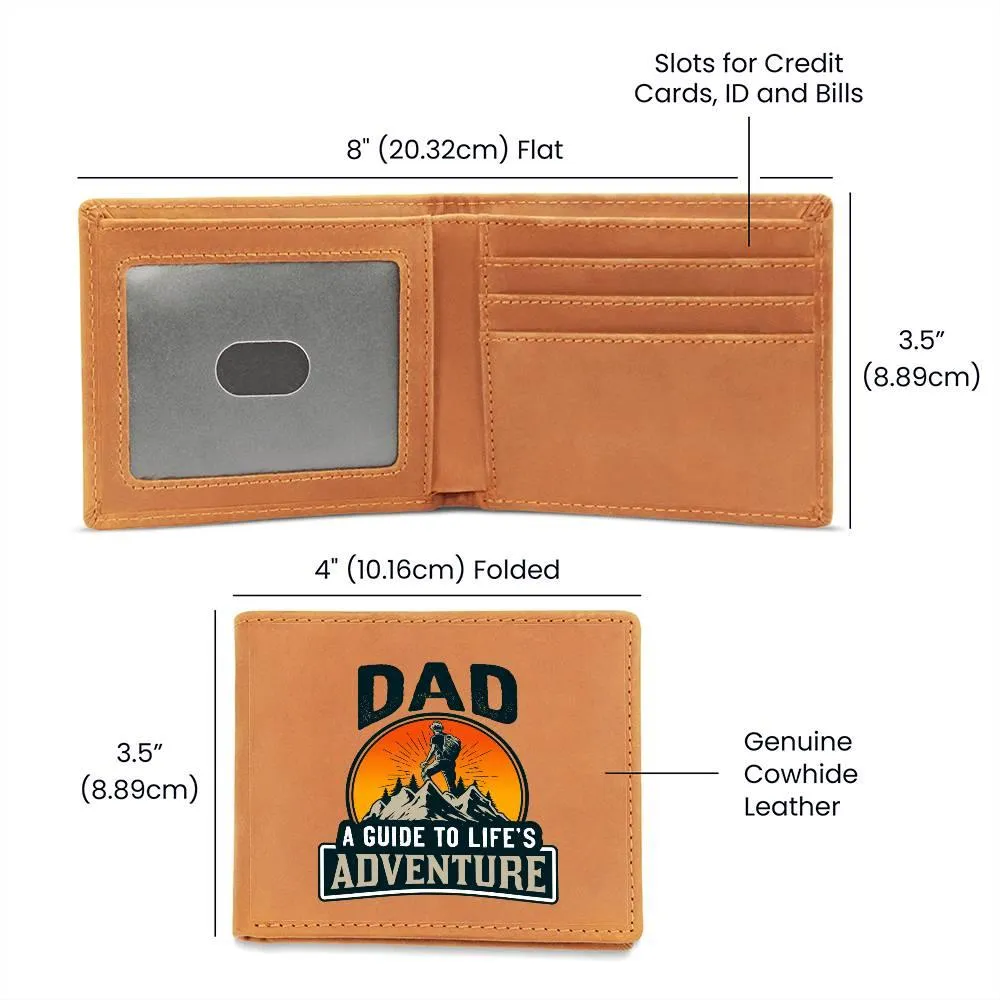 Dad, Life's Adventure Leather Wallet