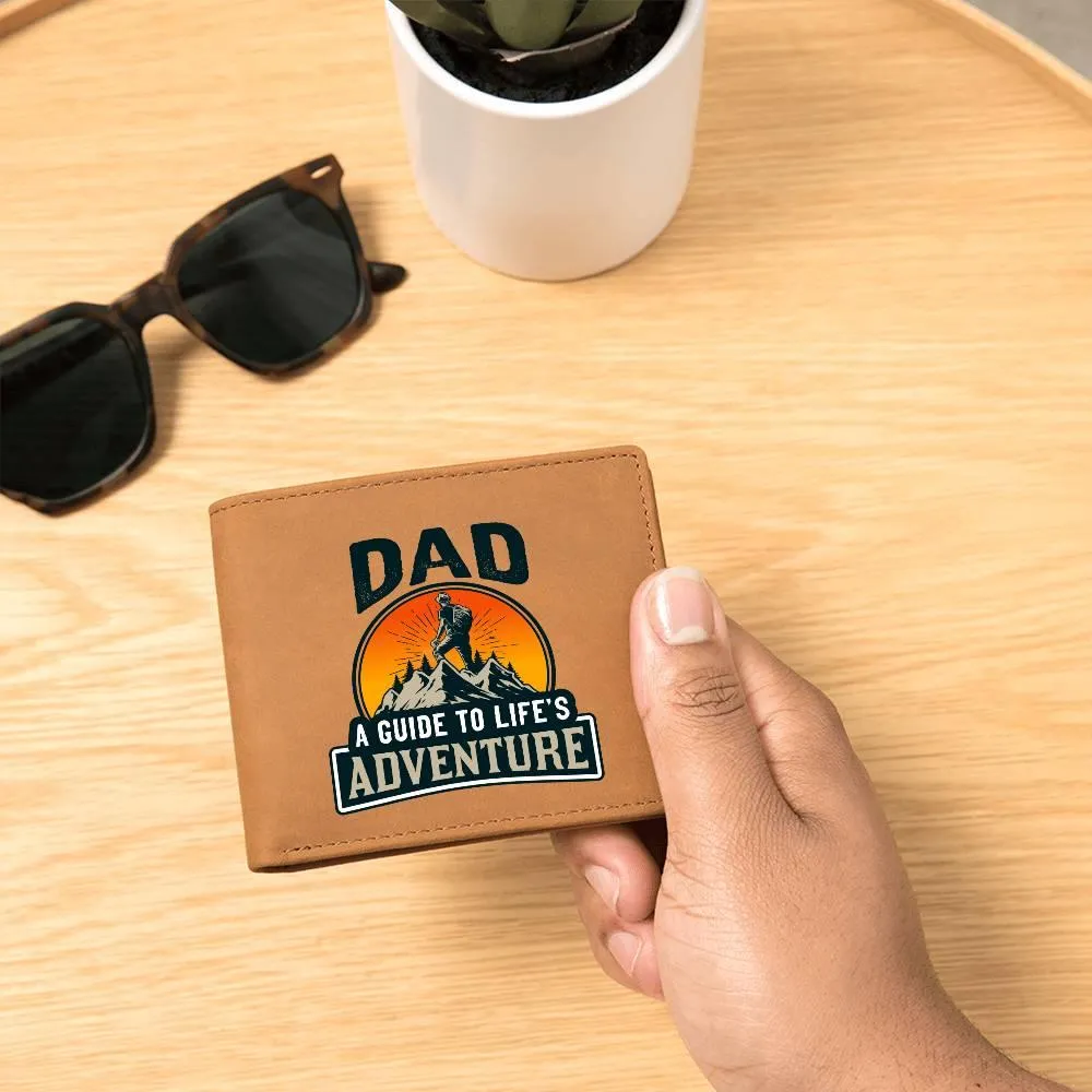 Dad, Life's Adventure Leather Wallet