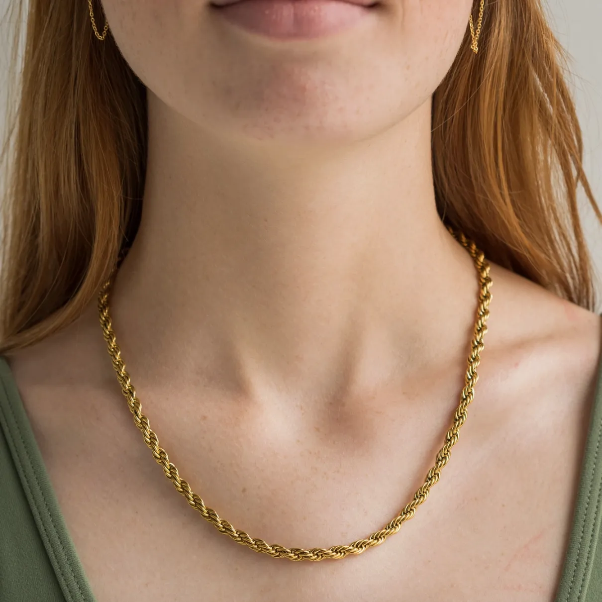 Elmont Gold Chunky Twisted Brenda Grands Necklace