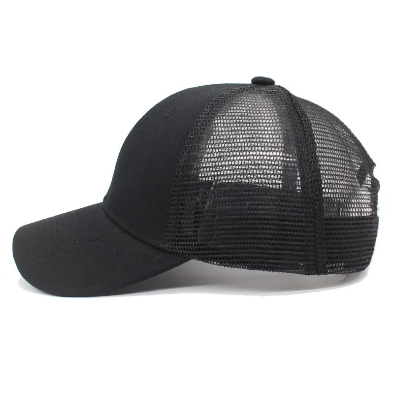 Fashion Baseball Cap Men Female Mesh Caps For Women Snapback Gorras Summer Hip Hop Casquette Male Baseball Hats Dad Caps