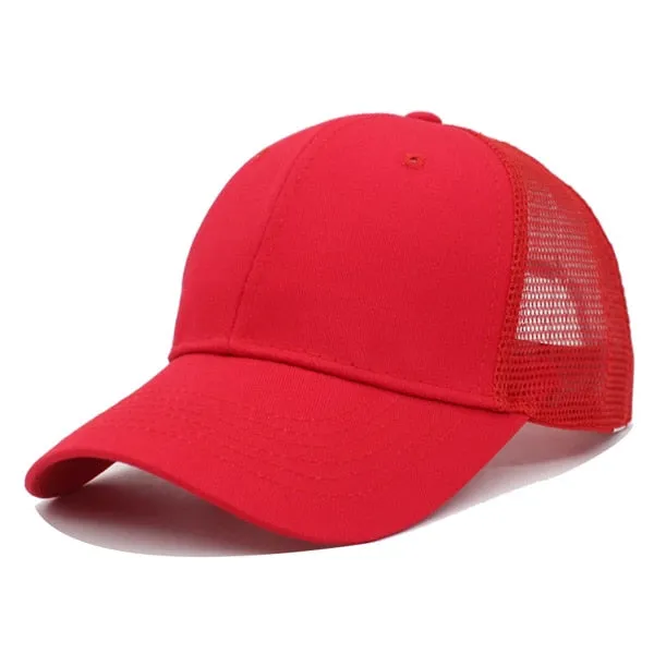 Fashion Baseball Cap Men Female Mesh Caps For Women Snapback Gorras Summer Hip Hop Casquette Male Baseball Hats Dad Caps