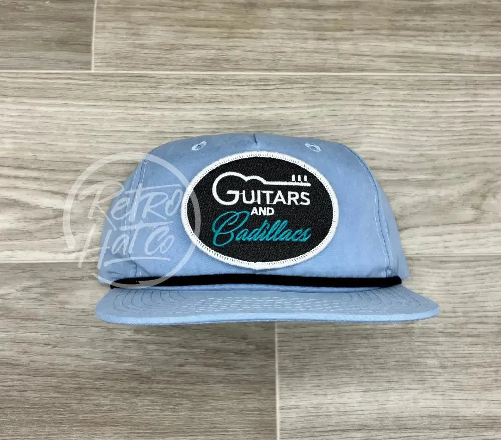 Guitars & Cadillacs (oval) on Retro Rope Hat