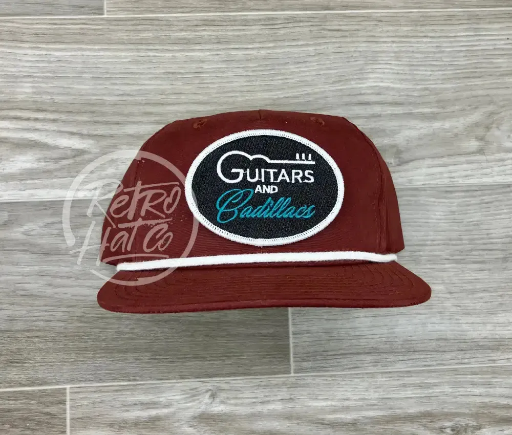 Guitars & Cadillacs (oval) on Retro Rope Hat