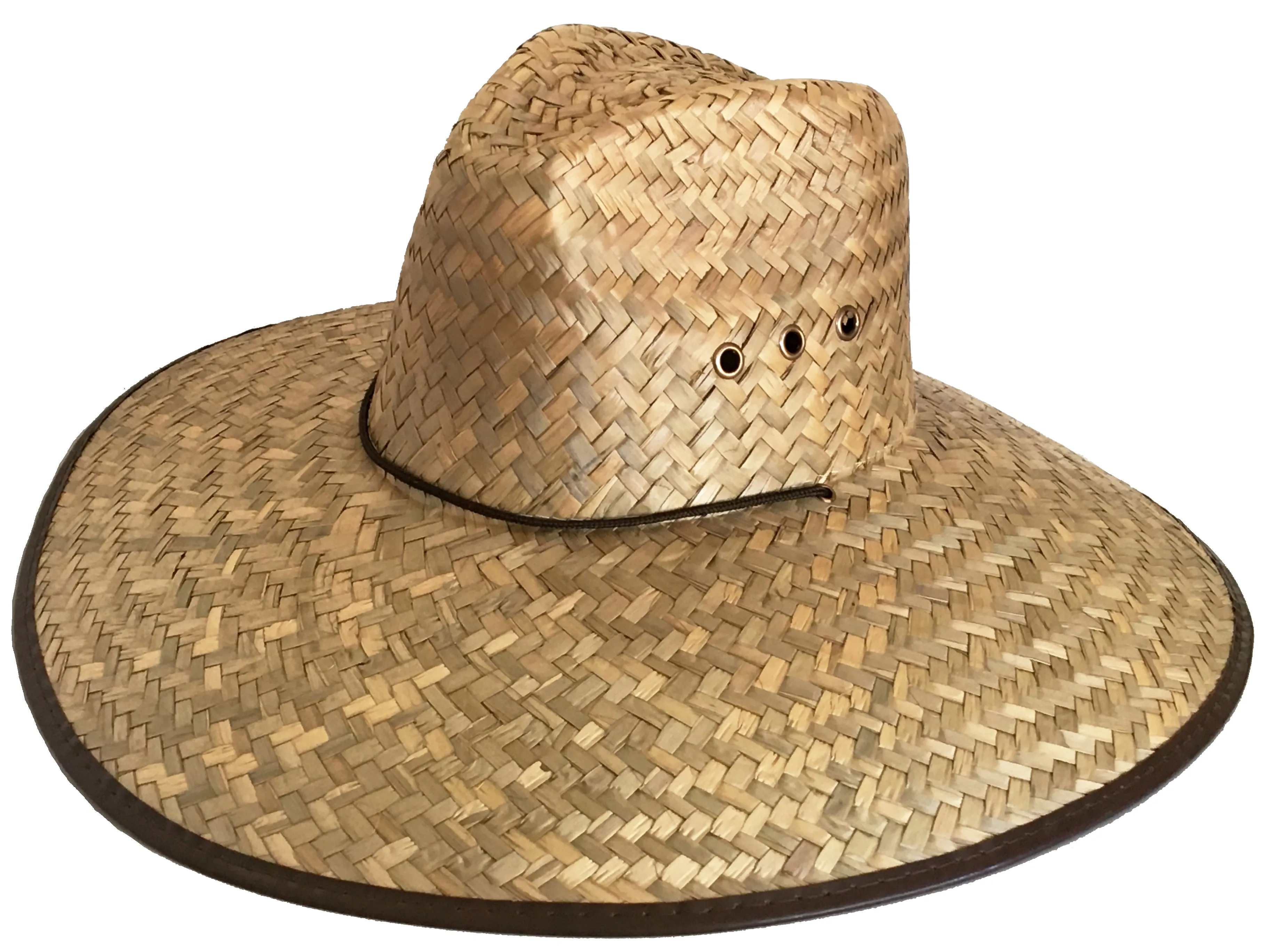 Headchange Straw Lifeguard Hat C Crown 5" Brim Mexican Palm