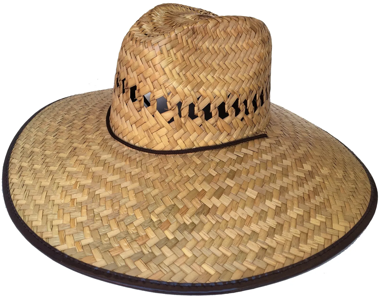 Headchange Straw Lifeguard Hat C Crown 5" Brim Mexican Palm