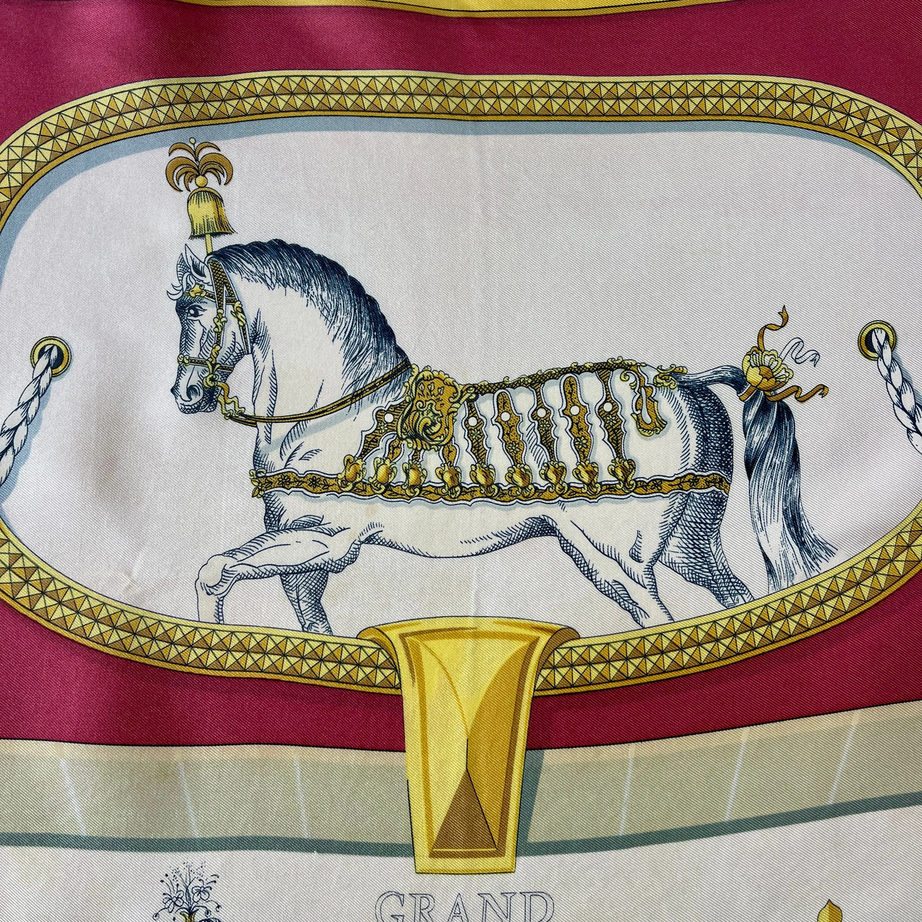 HERMES Vintage Silk Scarf