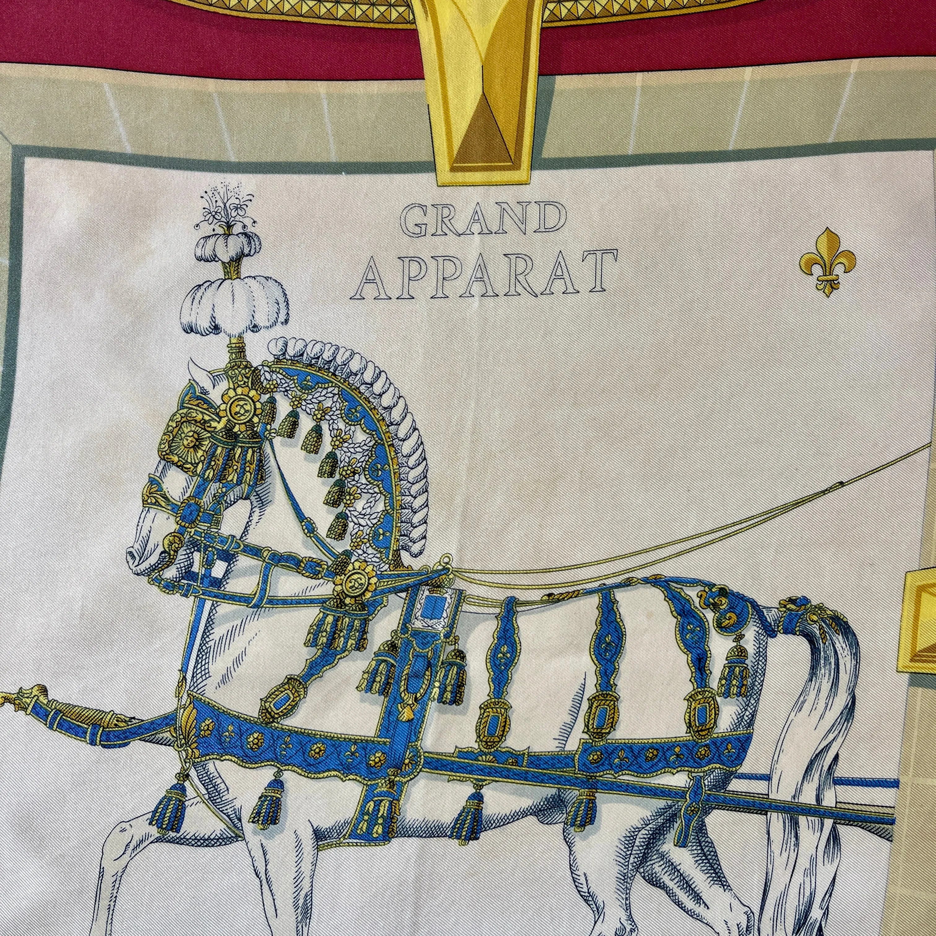 HERMES Vintage Silk Scarf