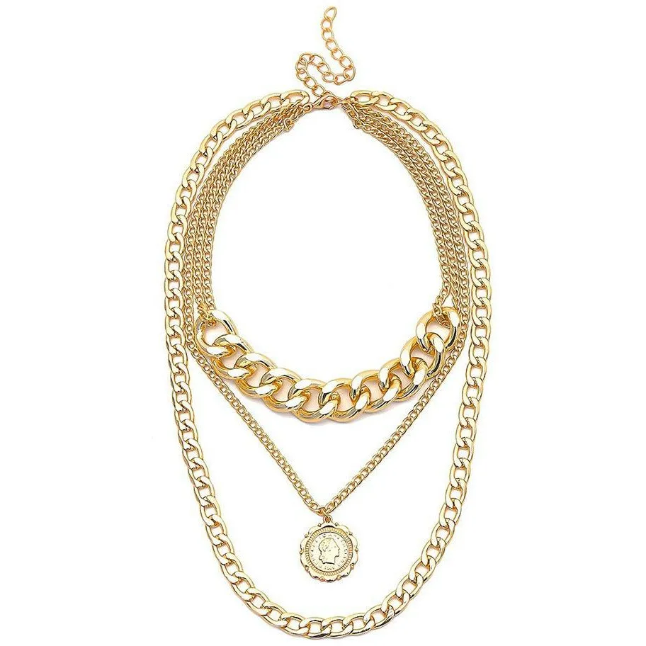 Homegirl Punk Chain Layered Necklace