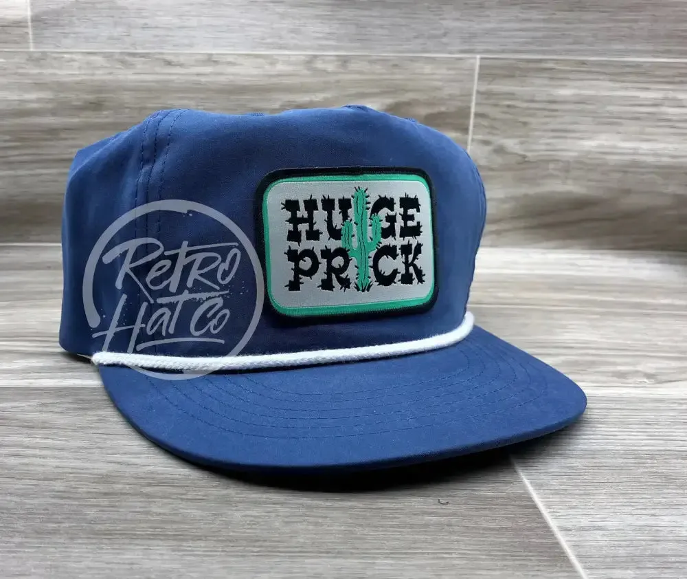 Huge Prick on Blue Poly Retro Rope Hat