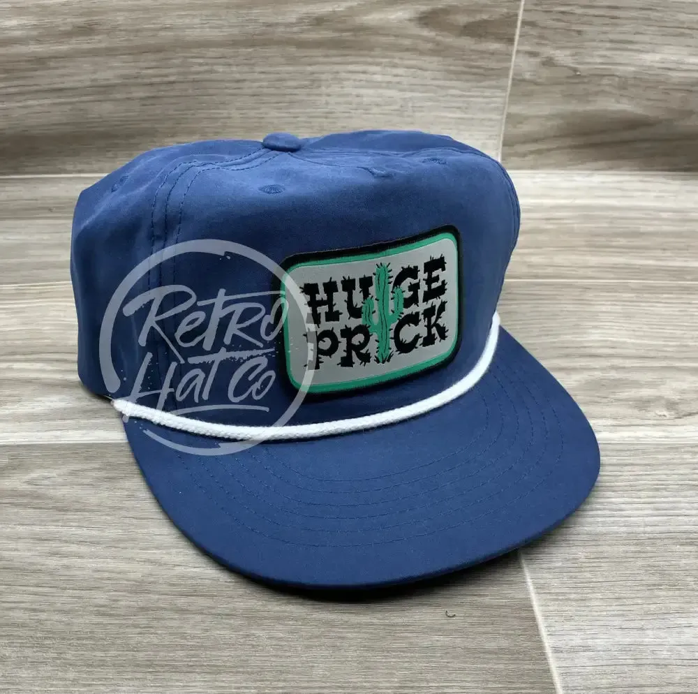 Huge Prick on Blue Poly Retro Rope Hat