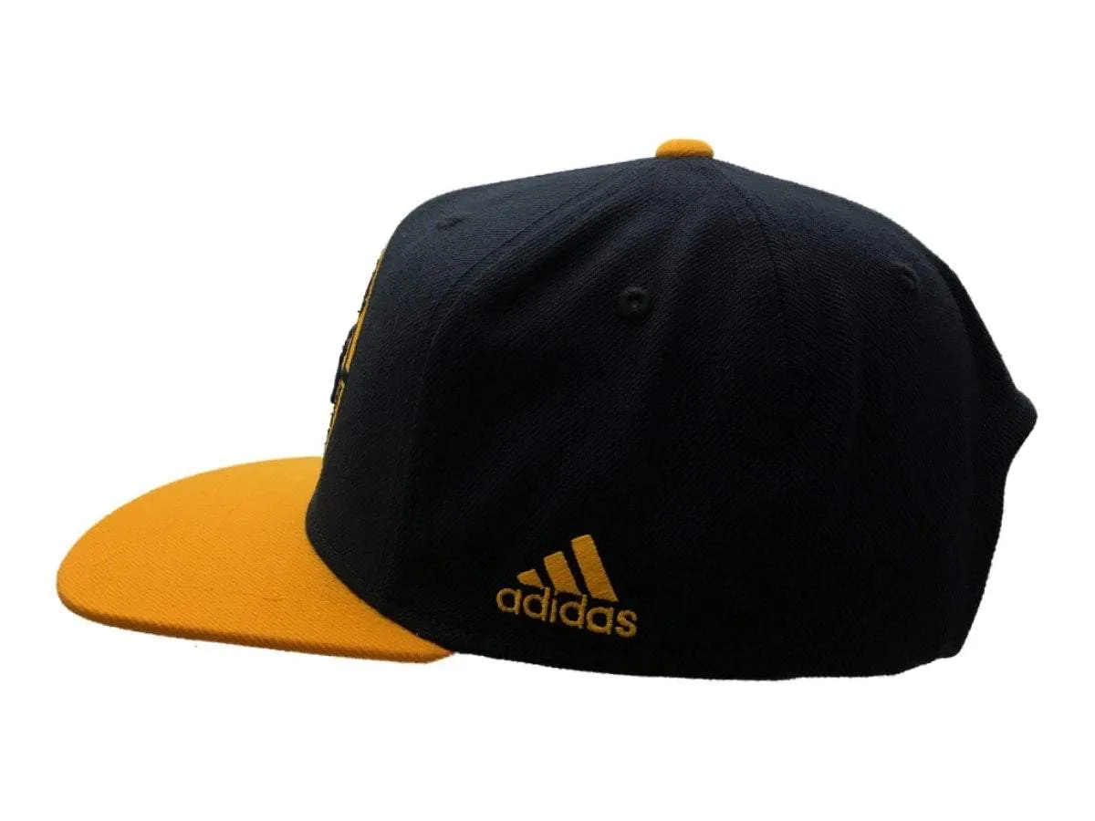 Indiana Pacers Adidas Navy & Yellow Adj Structured Snapback Flat Bill Hat Cap