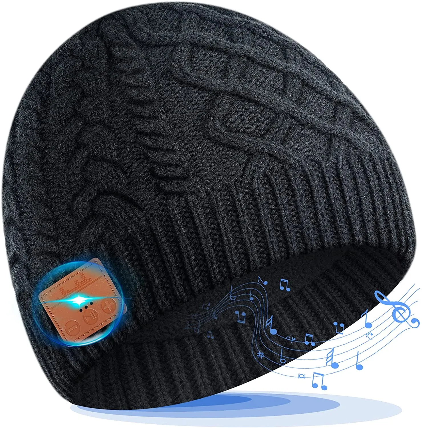 ITEM# 0031   Bluetooth Beanie Gift for Men Women Teen Boys Girls Husband Wife Dad Mom Music Knit Hat with Bluetooth 5.0 Headphones (Watch Video)