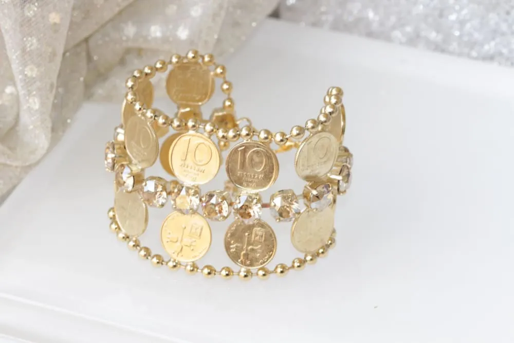 JEWISH COIN BRACELET