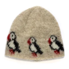 Kidka wool hat - Puffin - Beige