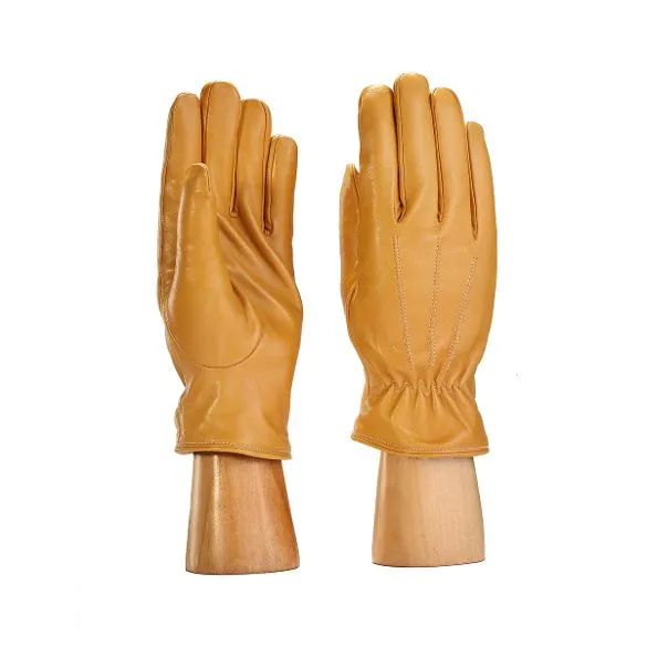 Leather Gloves With Elastic