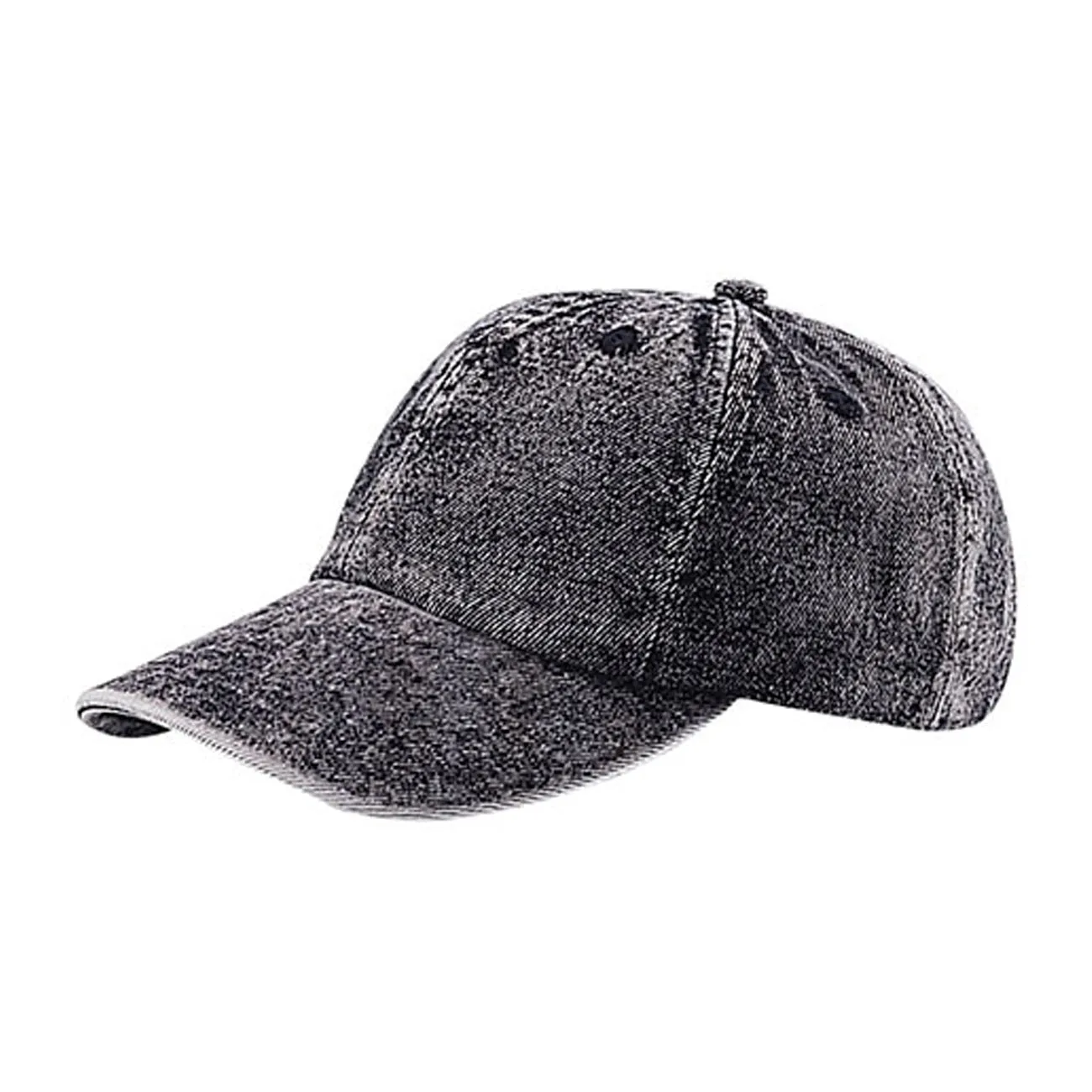 Low Profile Unstructured Denim Garment Washed Cap