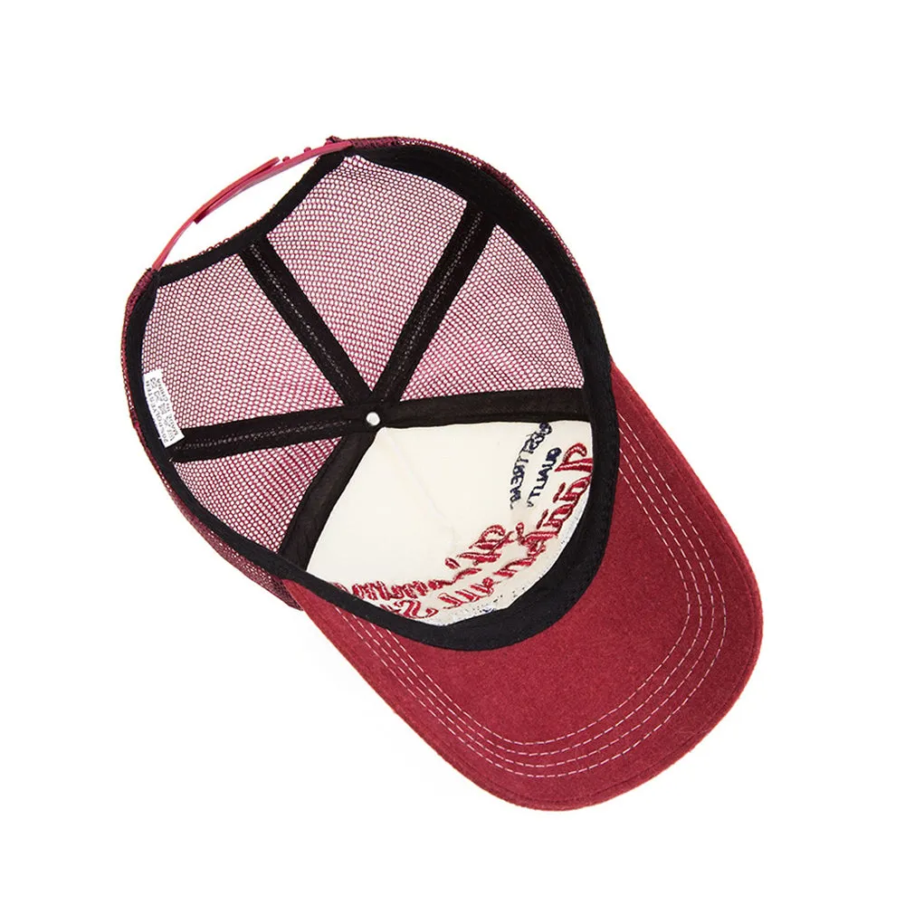 Mesh Trucker Hat Sport Baseball Cap Adjustable Suede Brim Visor Unisex Golf Dad Hat YZM0163