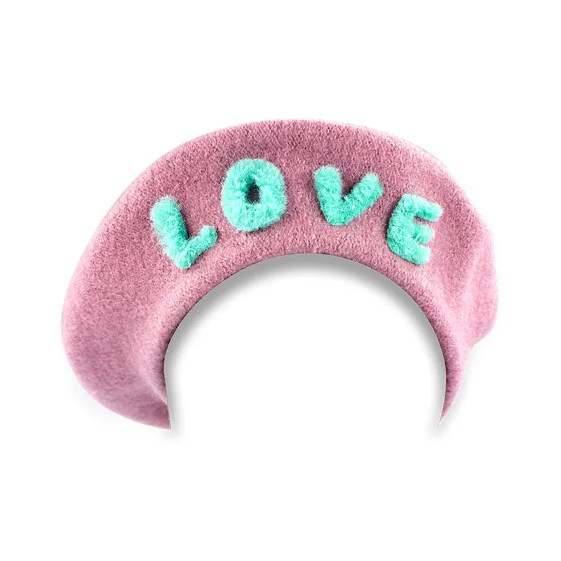 Milk & Soda Love Beret Pink