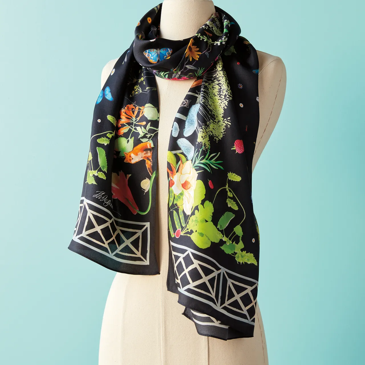 Monticello Flora & Fauna Scarf