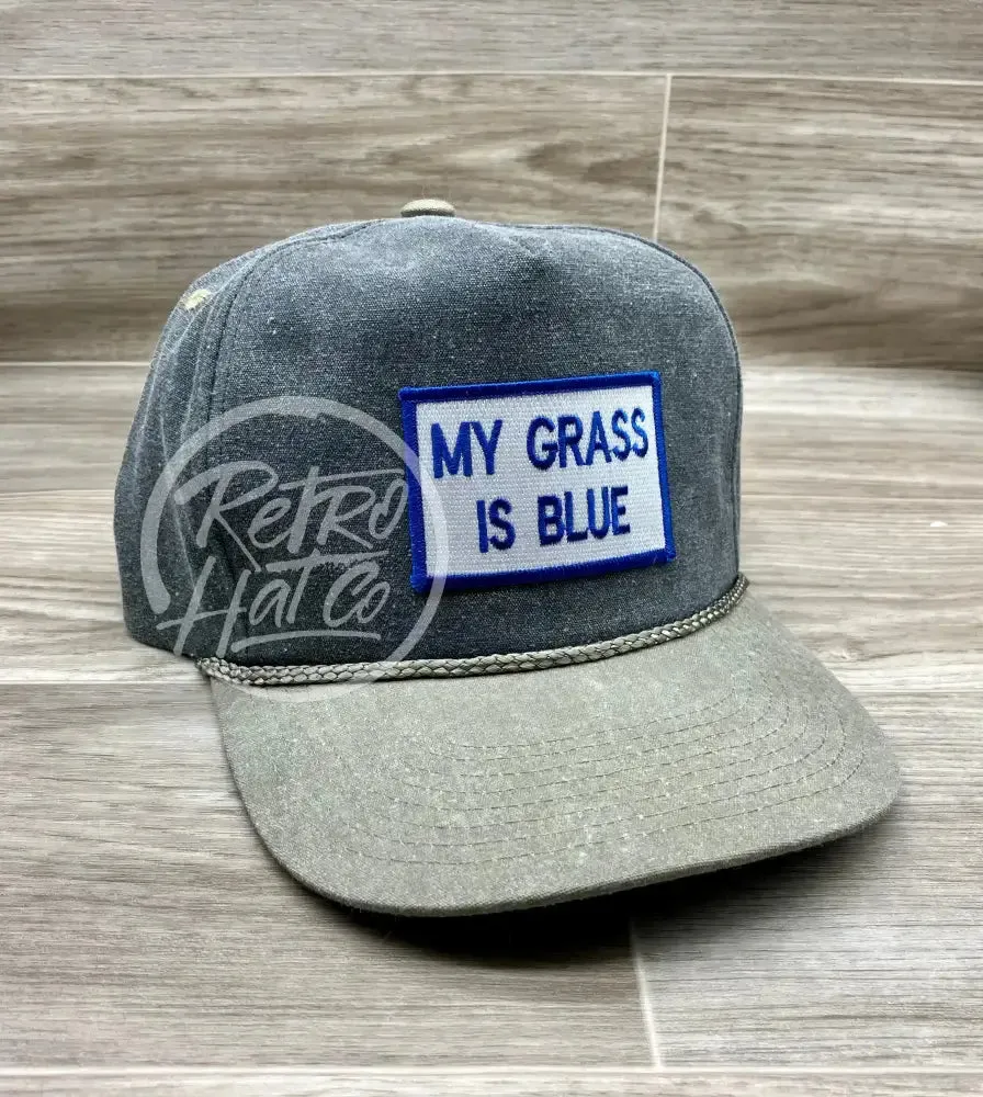 My Grass Is Blue on 2-Tone Stonewashed Rope Hat