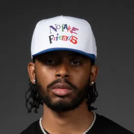 No Fake Friends Baseball Cap - White / Royal