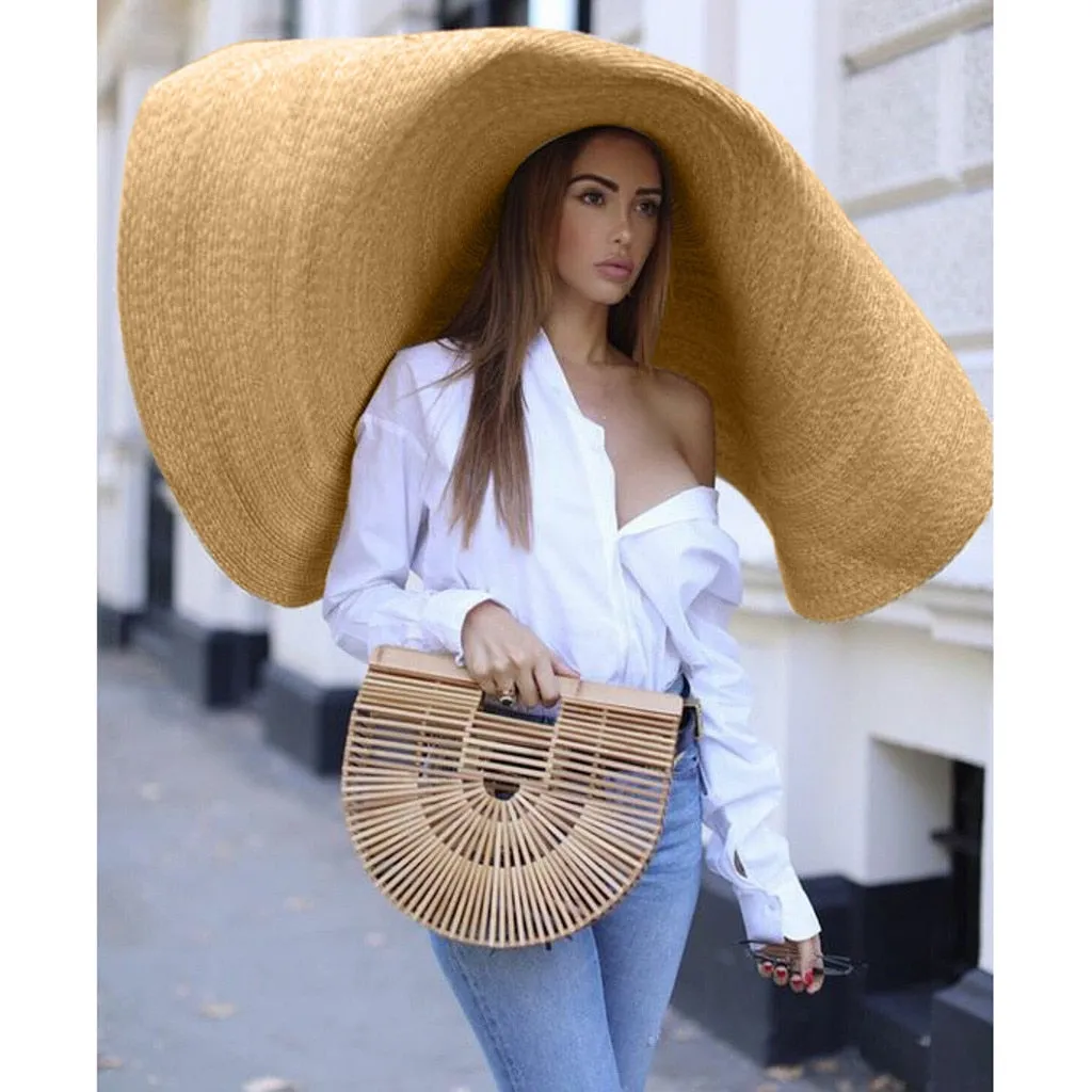 OMEGA Oversized Straw Hat