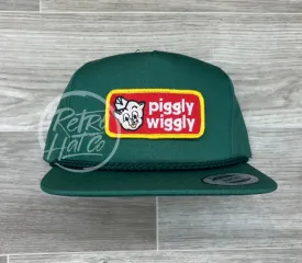 Piggly Wiggly Patch on Green Classic Rope Hat