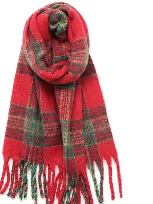 Plaid Fleece Scarf