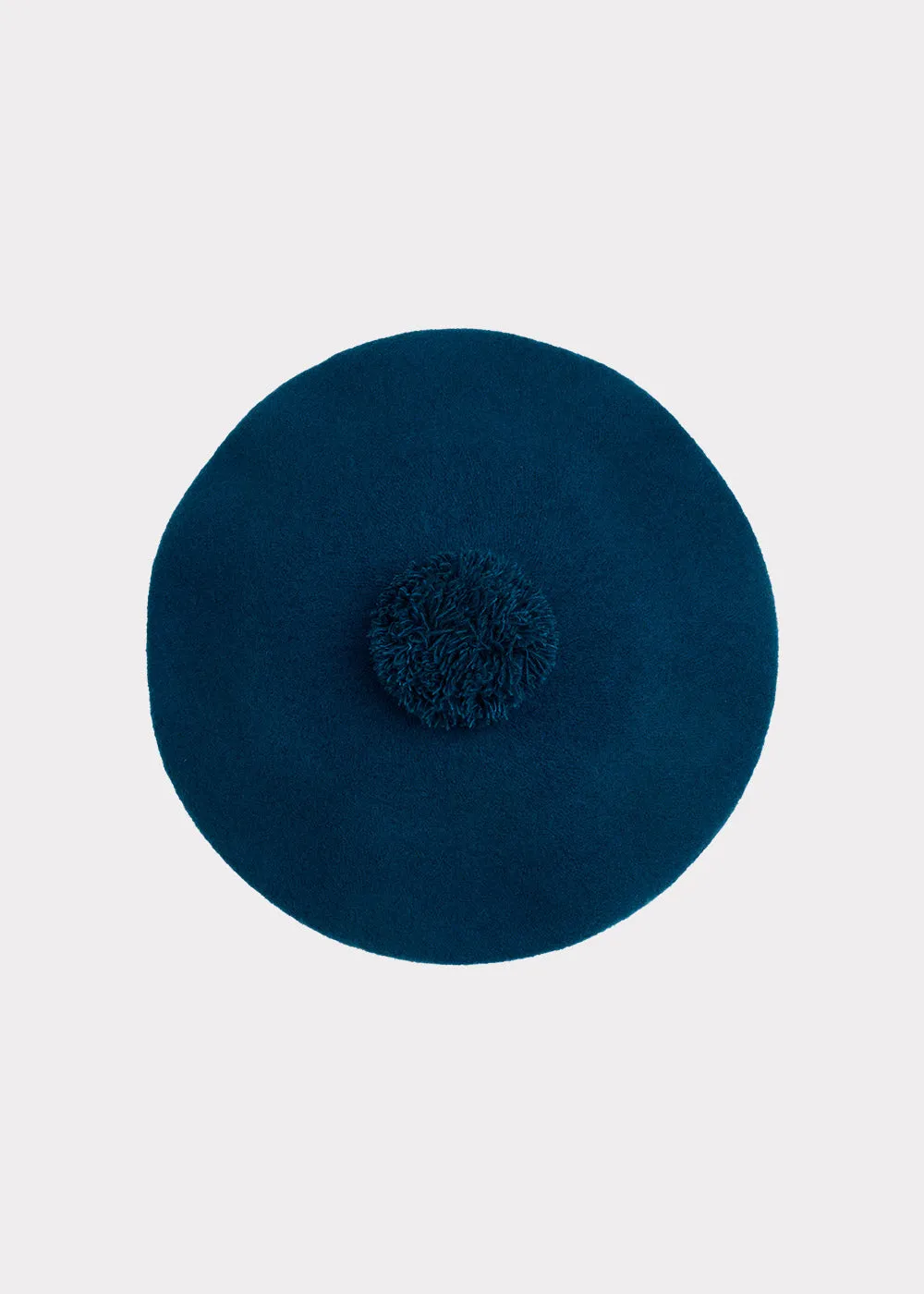 Pom Pom Beret Sea Blue