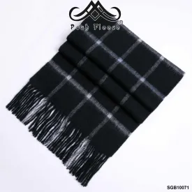 POSH FLEECE Pure Wool Luxurious Scarf with Fringed Trim SGB10071