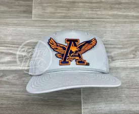 Retro Auburn War Eagle Patch on Smoke Gray Retro Rope Hat