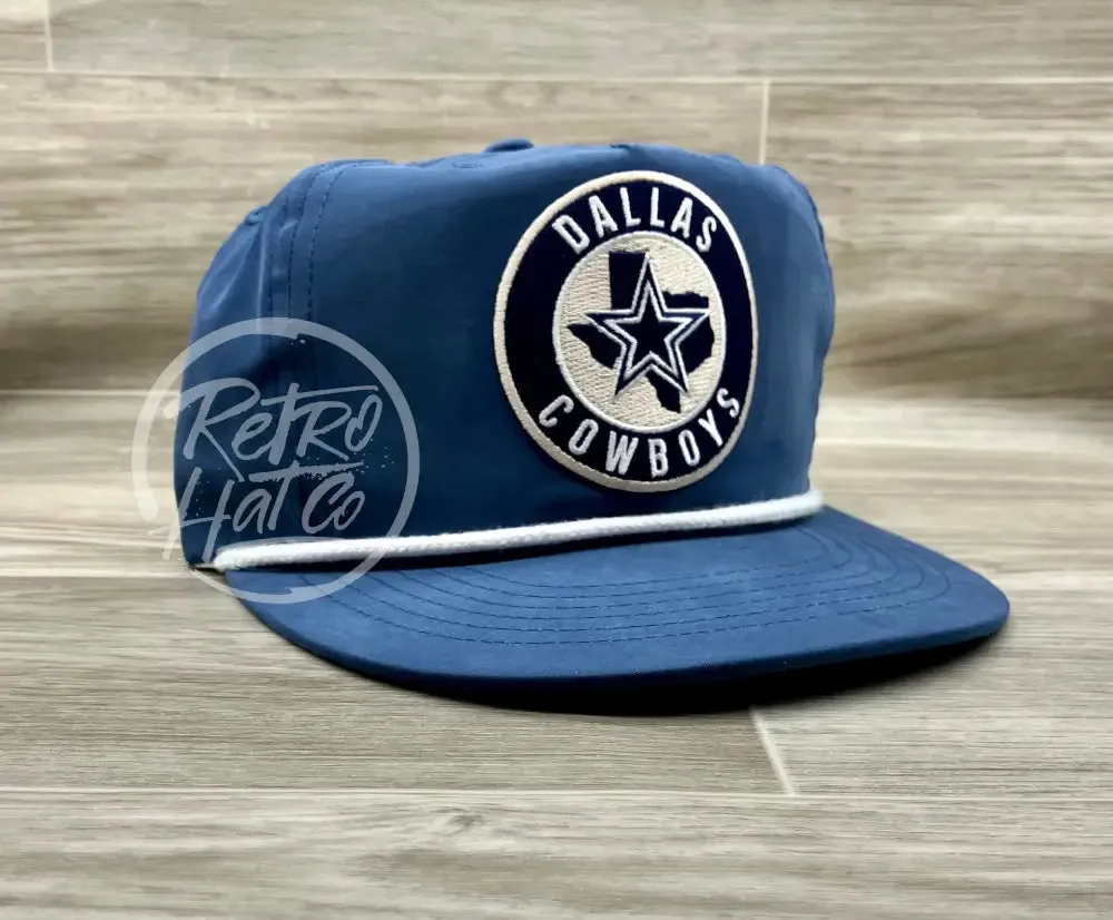 Retro Dallas Cowboys Crest on Blue Poly Rope Hat