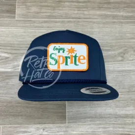 Retro Sprite Patch on Blue Classic Rope Hat