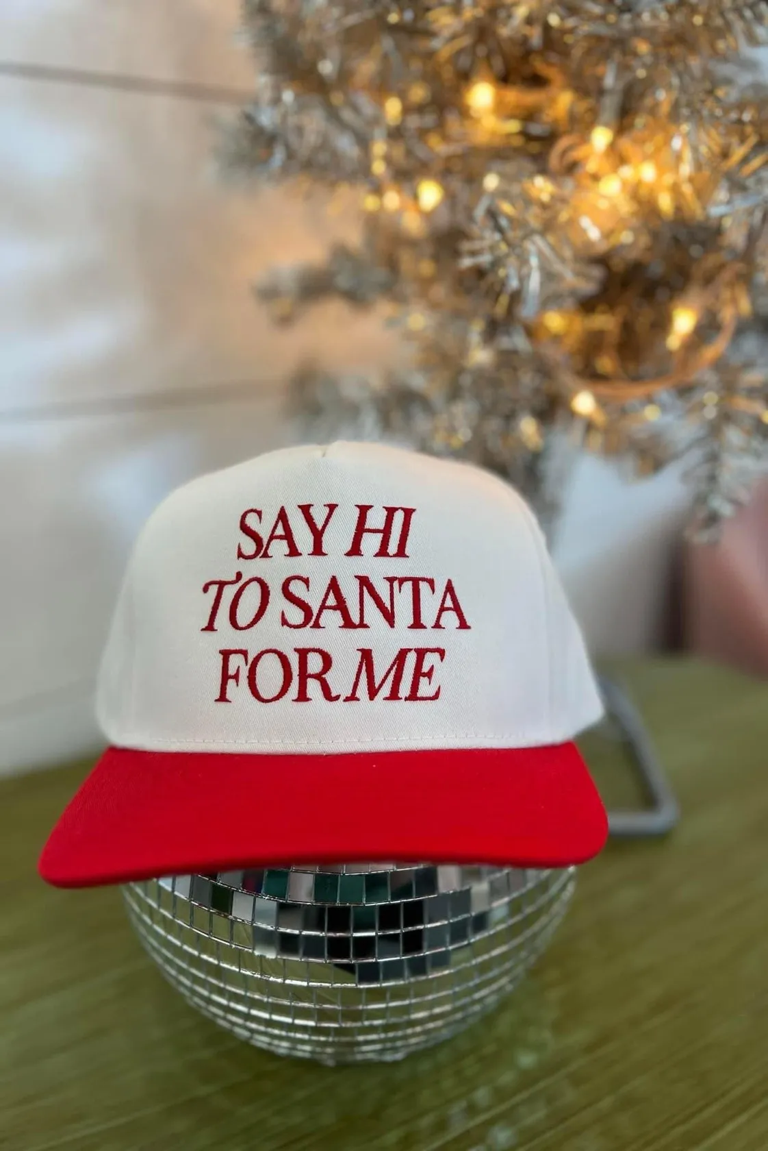 Say Hi To Santa Trucker Hat