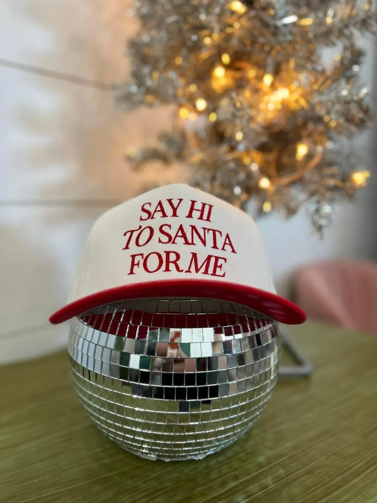 Say Hi To Santa Trucker Hat