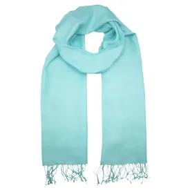 Silk Stole - Pale Turquoise