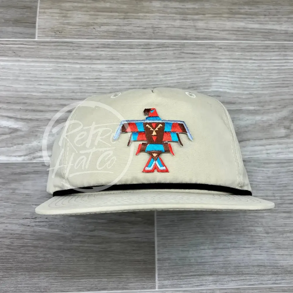 Southwestern / Tribal Thunderbird (Small) Patch on Retro Rope Hat