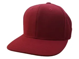 Top of the World Maroon Structured Adjustable Snapback Flat Bill Hat Cap