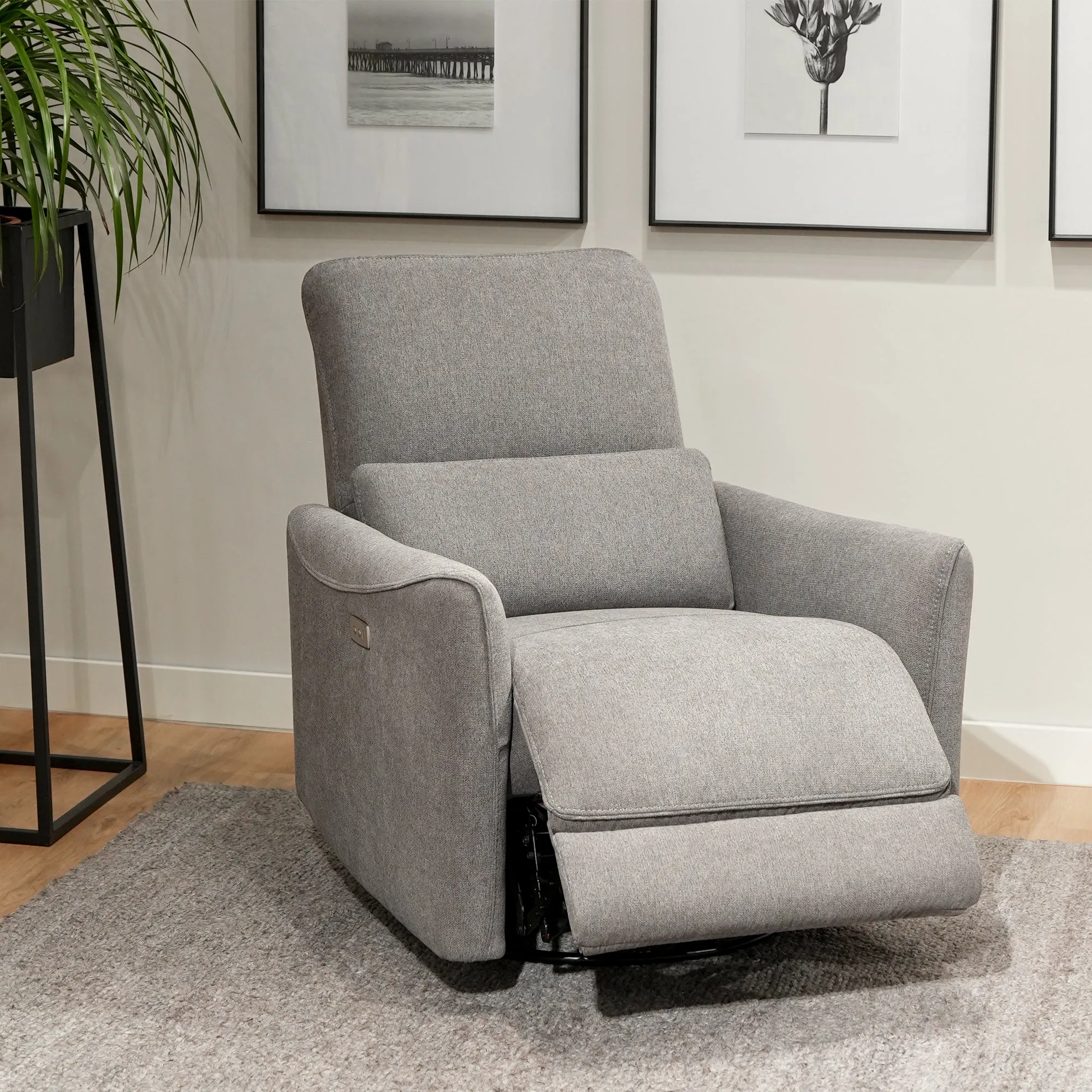 Tracee Modern Power Swivel Glider Recliner